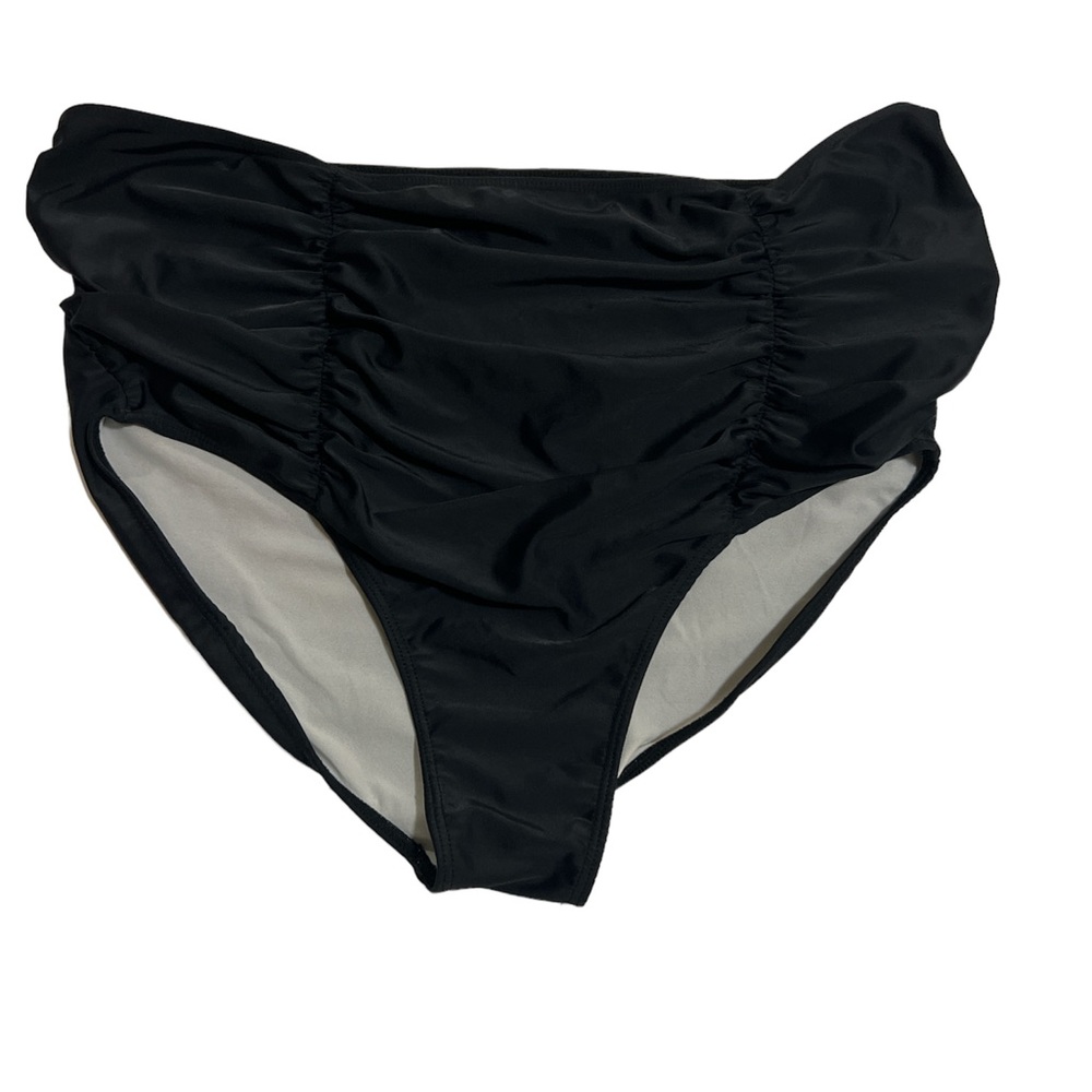 Kortni Jeane Vintage Black High Waisted Bikini Panty Bottoms size XL Extra Large